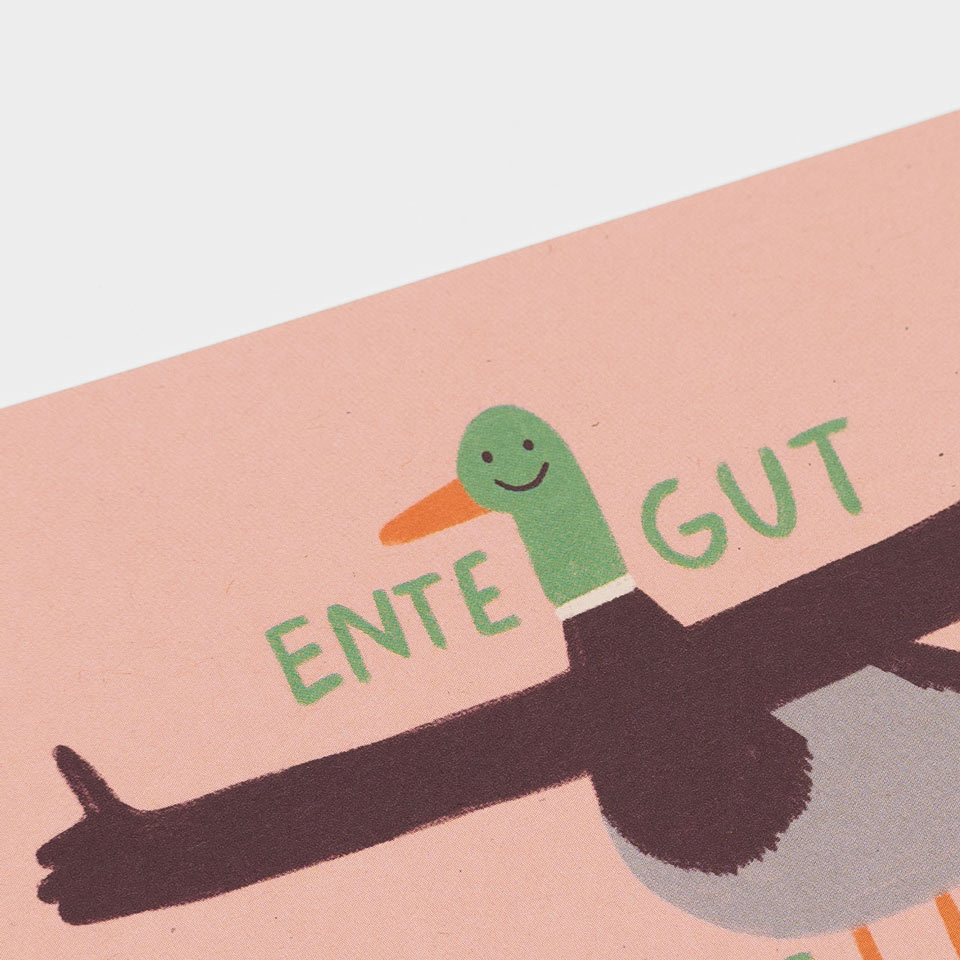 Postkarte Ente gut Daumen hoch – Bild 2