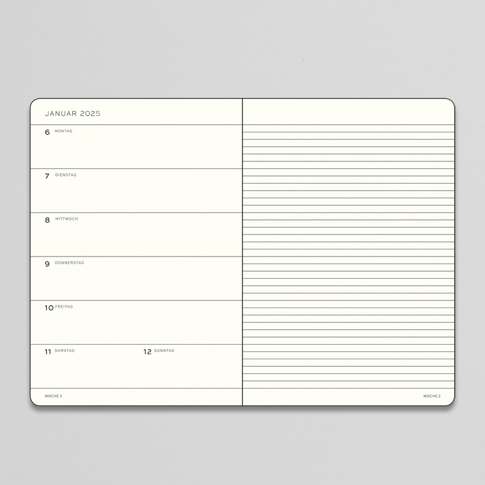 18 Monate Wochenkalender + Notizen 2026/2027 – Bild 2