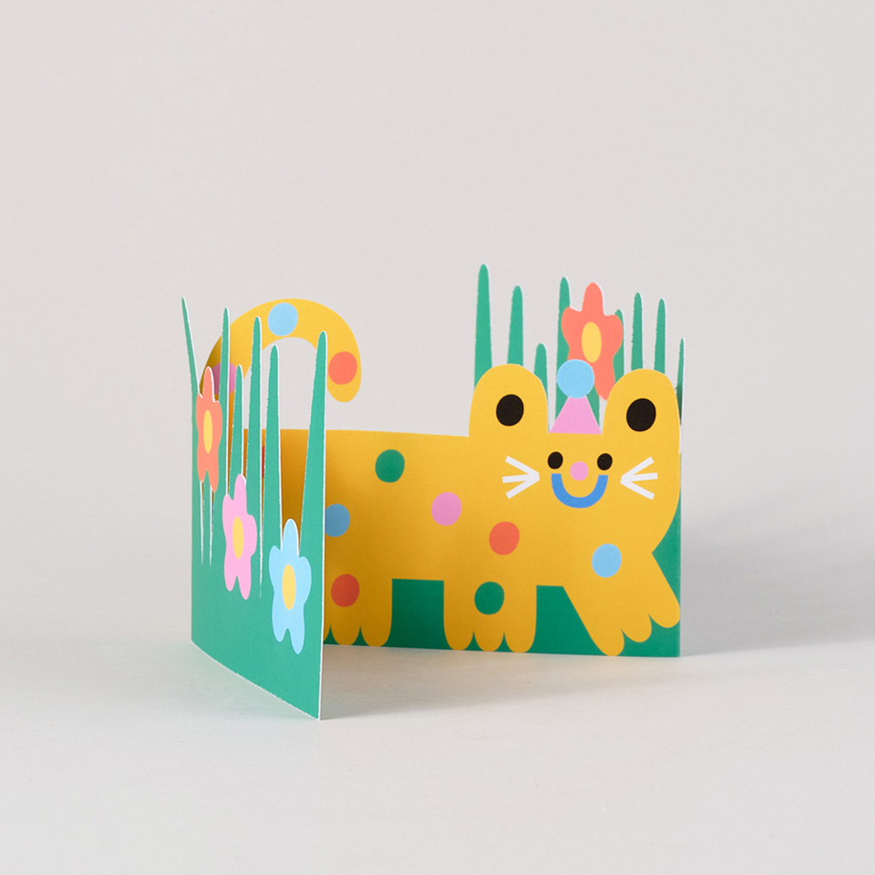 Grußkarte Katze Leporello Karte – Bild 2