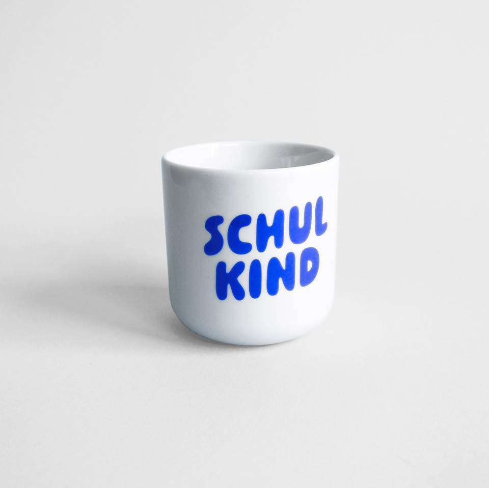 Becher Schulkind blau – Bild 4