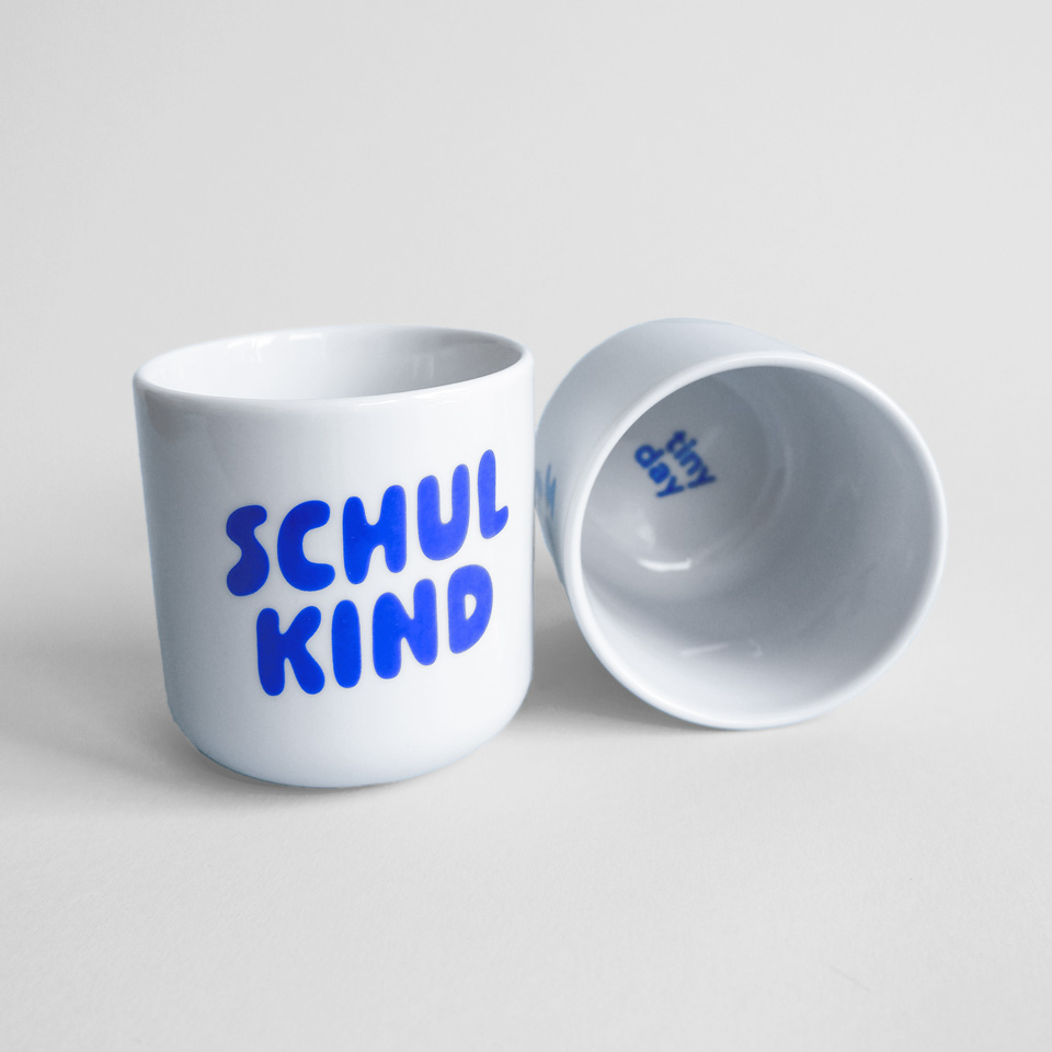 Becher Schulkind blau – Bild 3