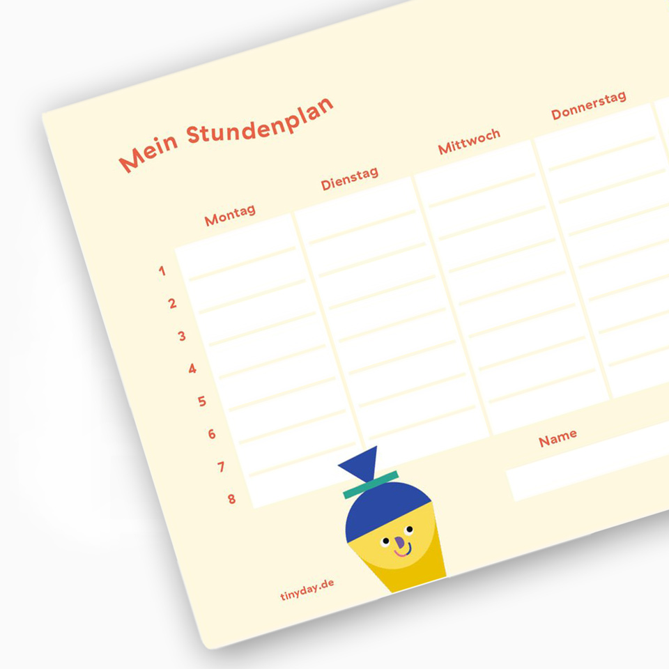 Stundenplan Einschulung A5 – Bild 2