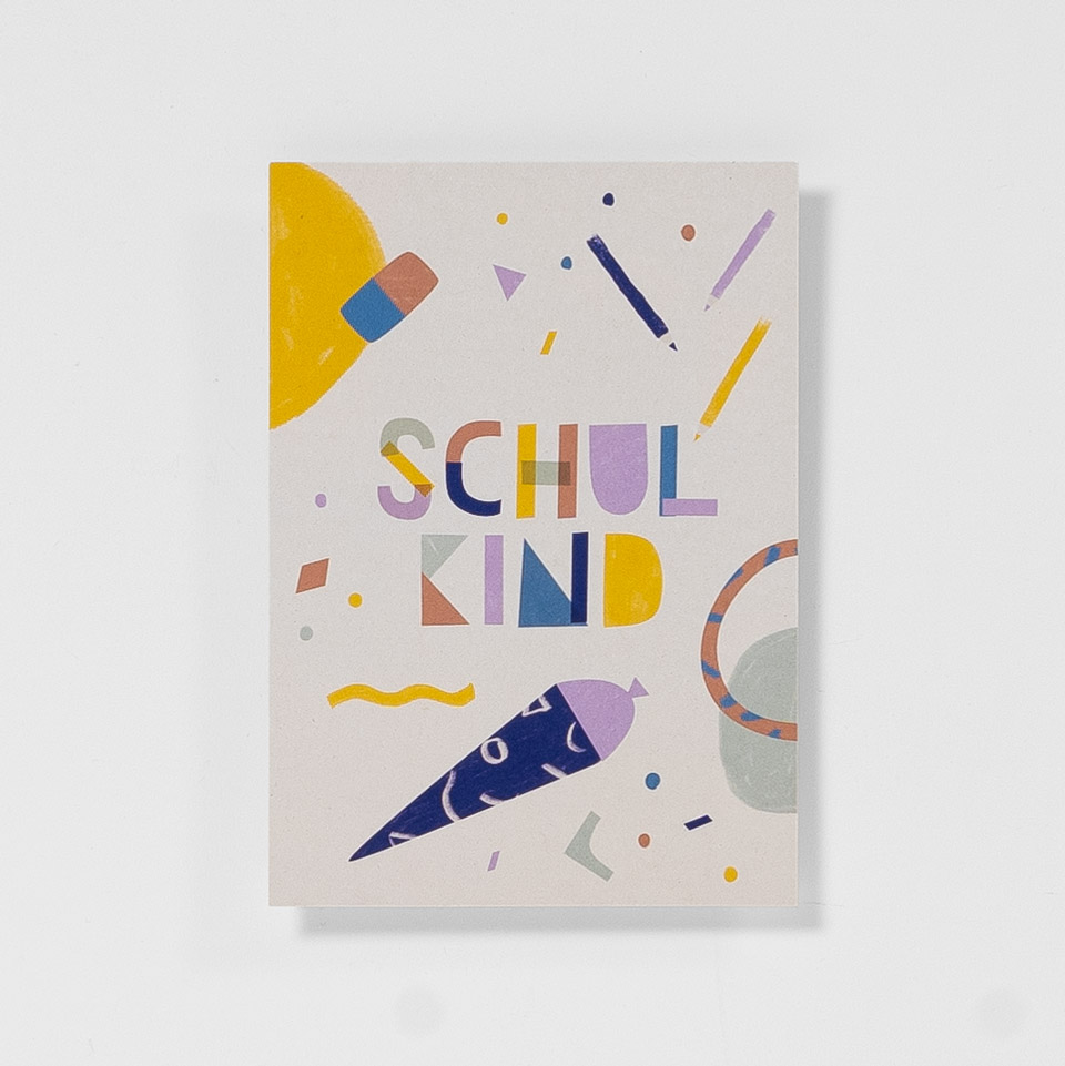 Postkarte Schulkind