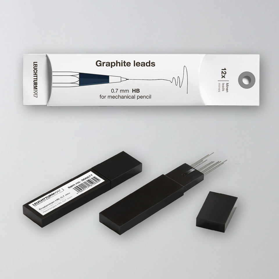 Mine für Drehgriffel Bleistift 0,7 mm HB – 12 Stk