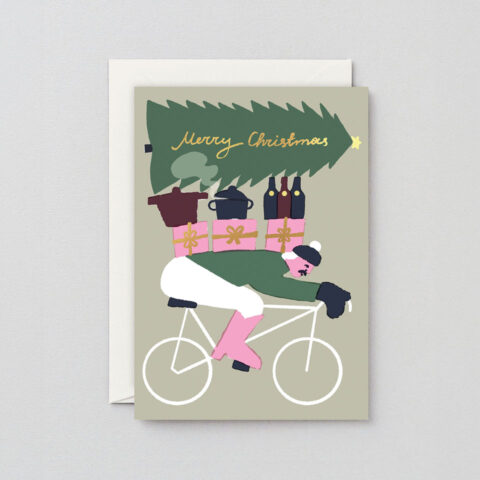 Weihnachtskarte Merry Christmas Biker