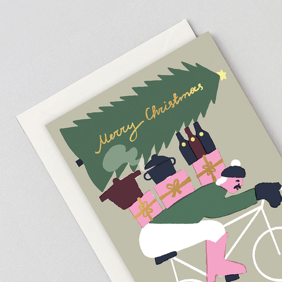 Weihnachtskarte Merry Christmas Biker – Bild 2