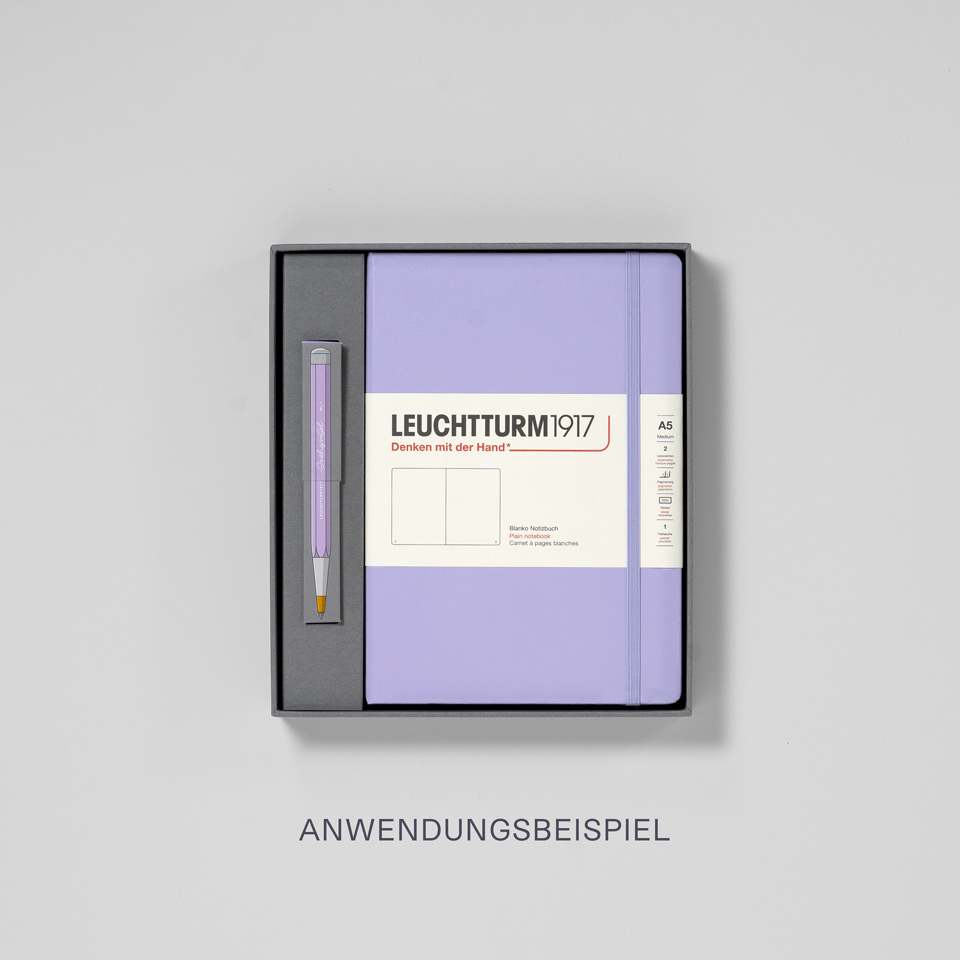 Leuchtturm Geschenkbox für Notizbuch A5 und Drehgriffel – Bild 3