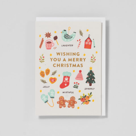 Weihnachtskarte Laughter and Sparkly