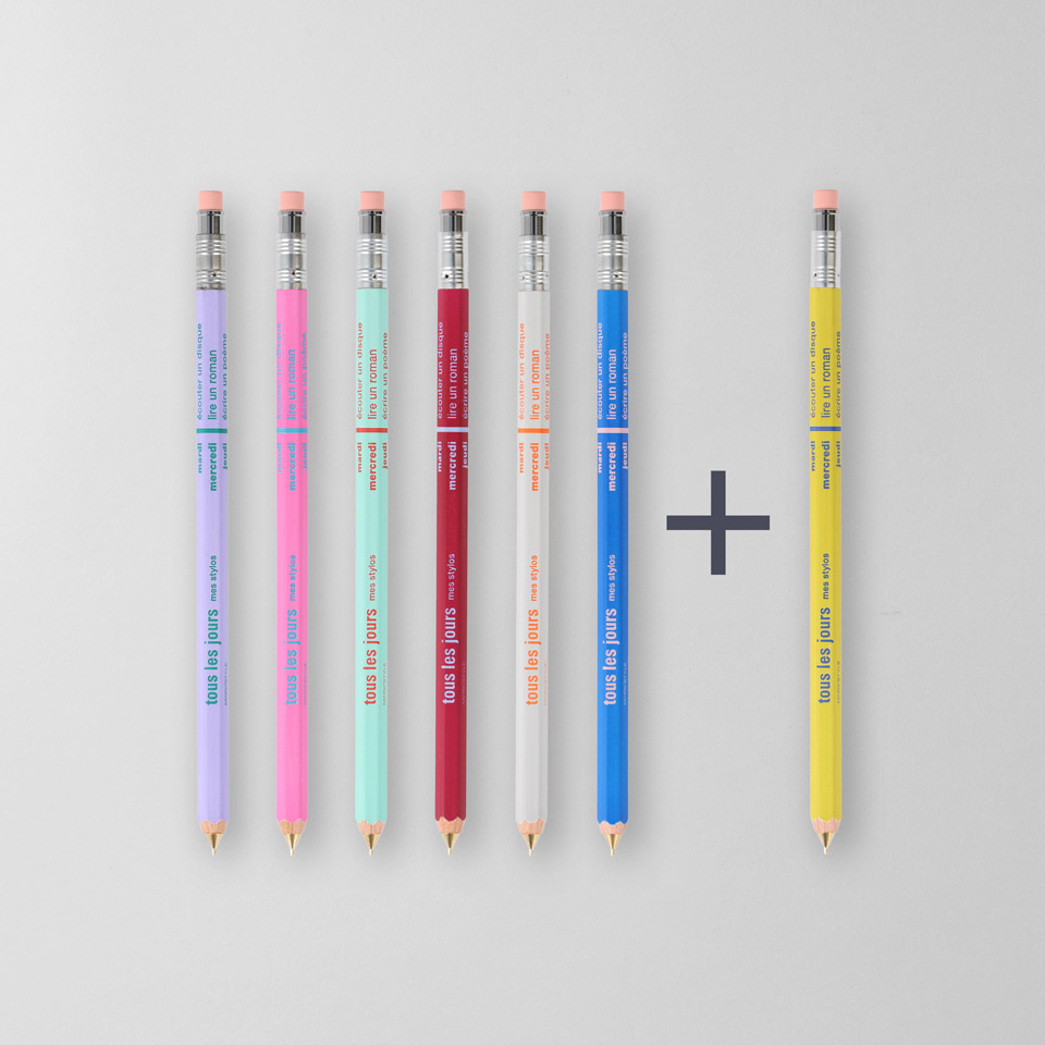 Bleistift »Tous les Jours« 6 + 1 Stift gratis – Bild 2