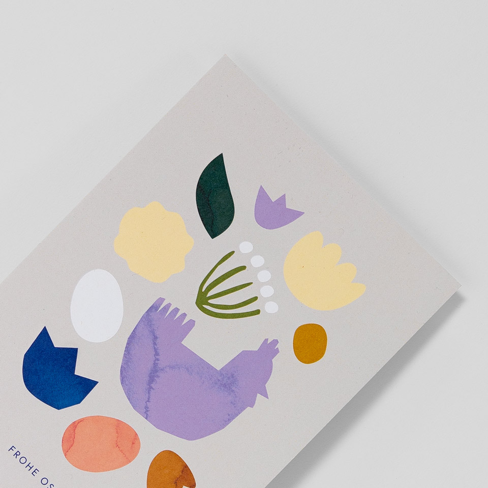 Postkarte Frohe Ostern Abstrakt – Bild 2