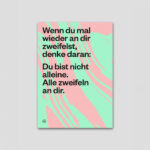 Postkarte Zweifel