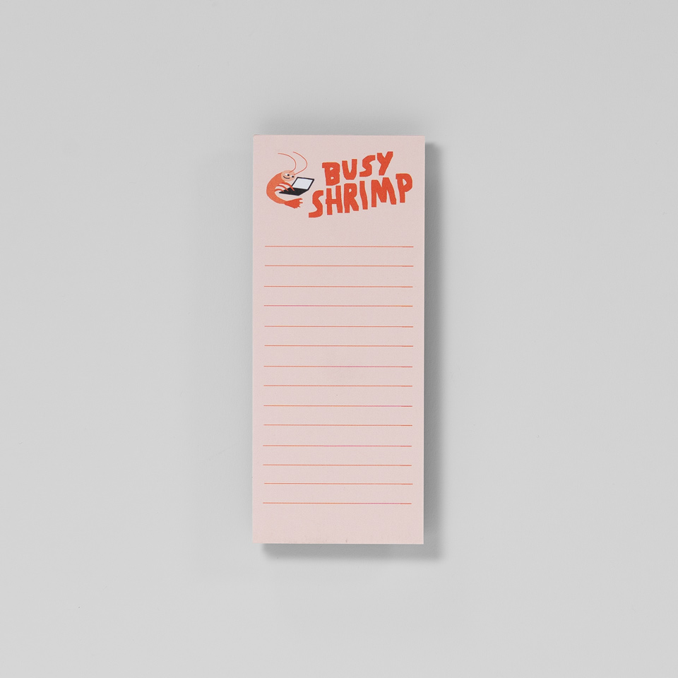 Notizblock – Busy Shrimp