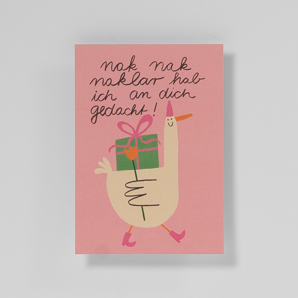 Postkarte Nak Nak Naklar Hab ich An Dich Gedacht!