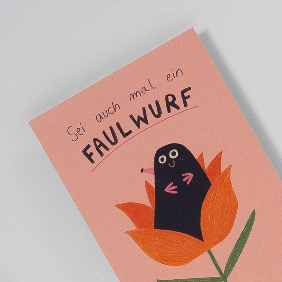 Postkarte Faulwurf – Bild 2