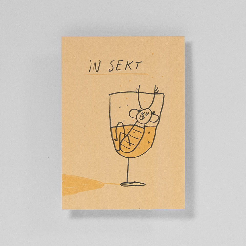 Postkarte In Sekt