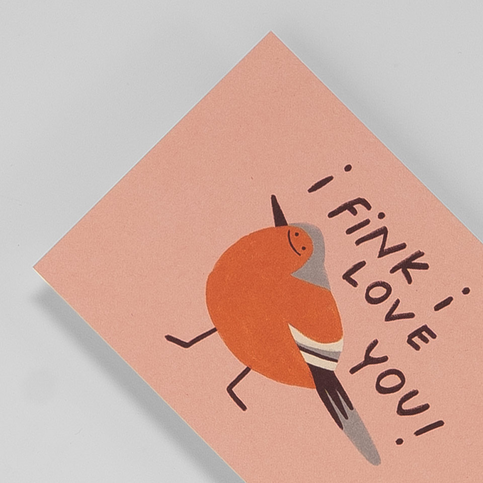 Postkarte I Fink I Love You – Bild 2