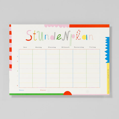 Stundenplan Einschulung A4