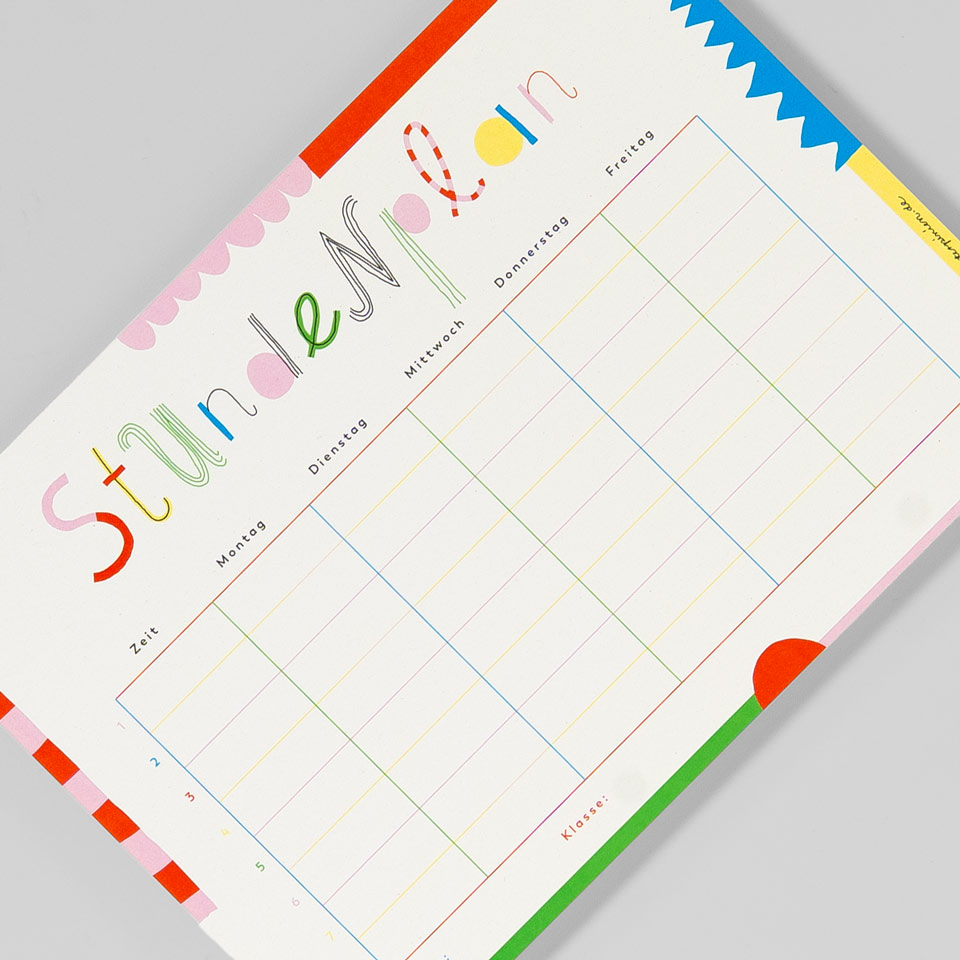 Stundenplan Einschulung A4 – Bild 2