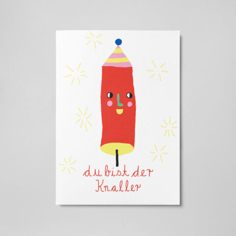 Postkarte Du bist der Knaller