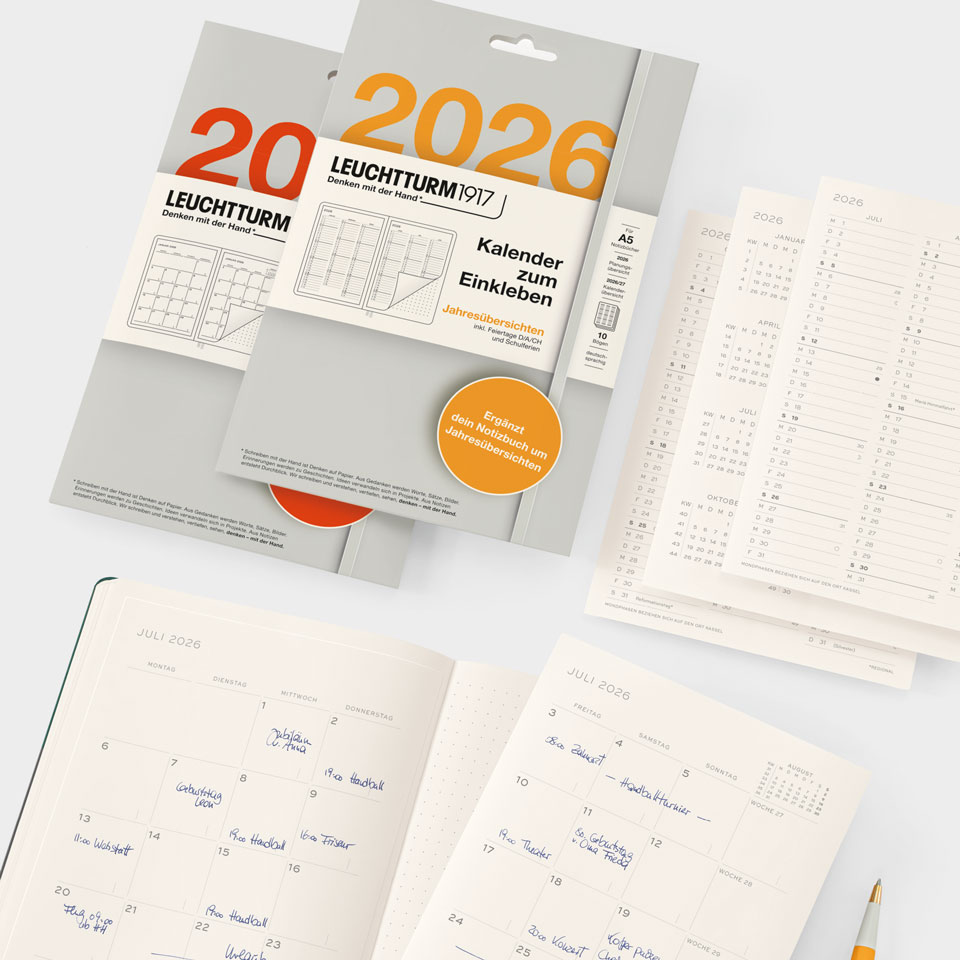 Kalender zum Einkleben 2026 – Jahresübersicht – Bild 5