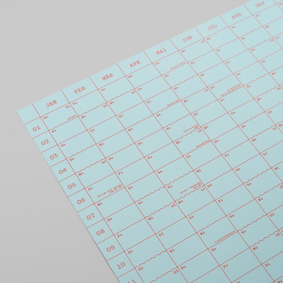 Eisenhauer Wandkalender 2026 – Doppelseitig hellbau – Bild 5