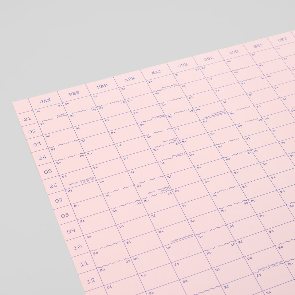 Eisenhauer Wandkalender 2026 – Doppelseitig rosa – Bild 8