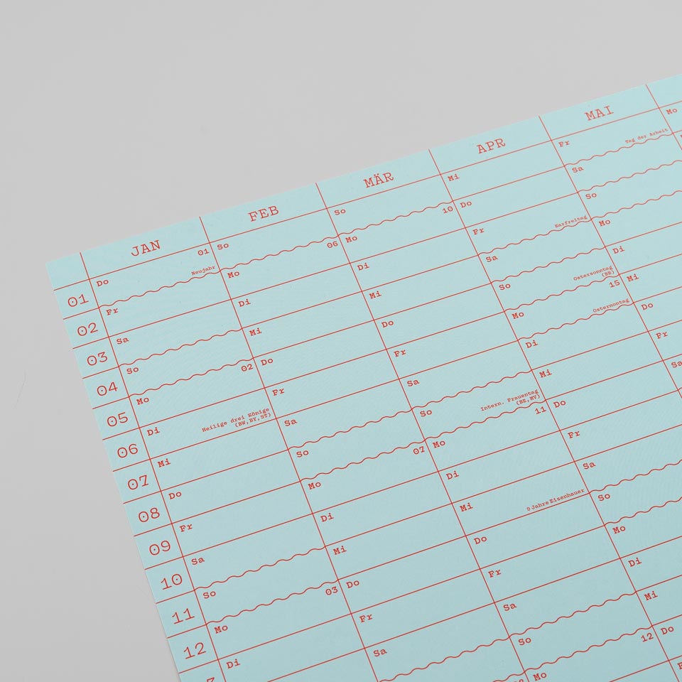 Eisenhauer Wandkalender 2026 – Doppelseitig hellbau – Bild 9