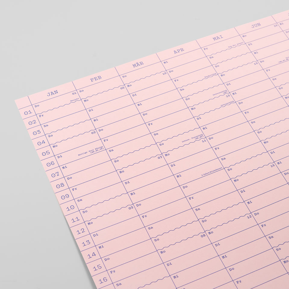 Eisenhauer Wandkalender 2026 – Doppelseitig rosa – Bild 4