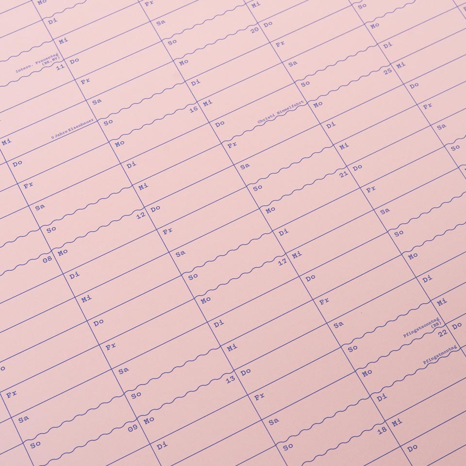 Eisenhauer Wandkalender 2026 – Doppelseitig rosa – Bild 5