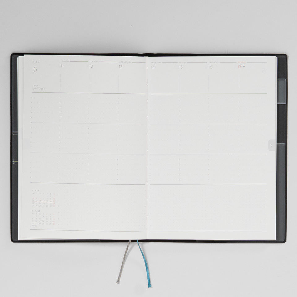 Journal Kalender 2026 / Diary Caston Weekly B6 – Bild 10