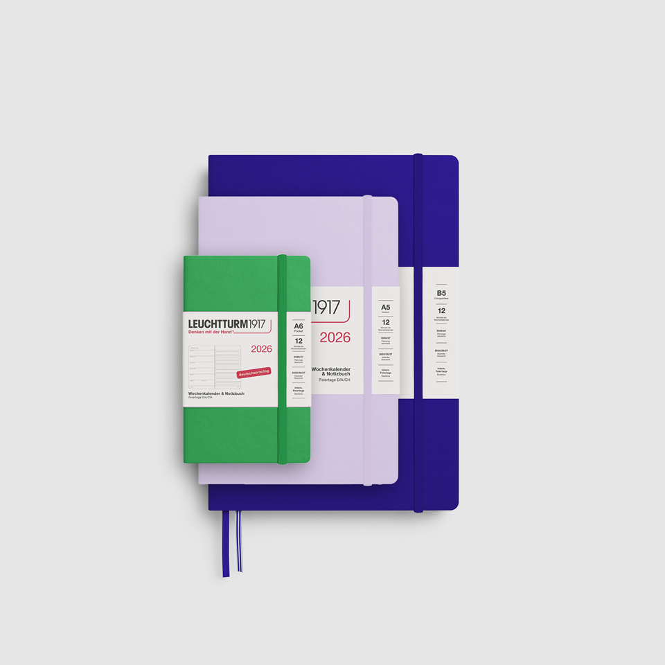 Wochenkalender und Notizbuch 2026 liniert / Hardcover – Bild 15