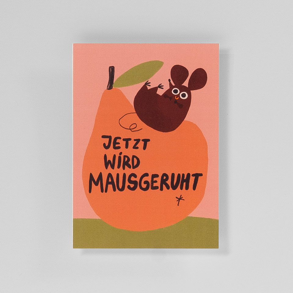 Postkarte Jetzt Wird Mausgeruht