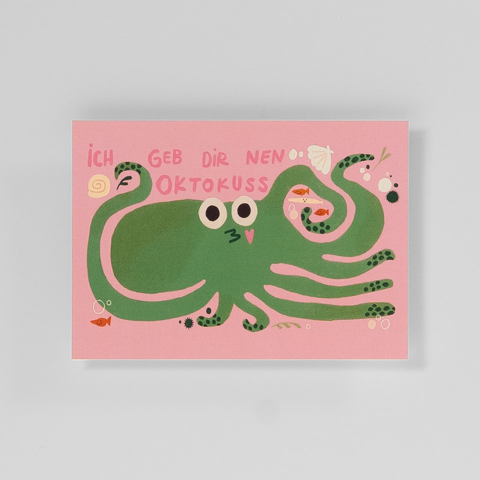 Postkarte Oktokuss