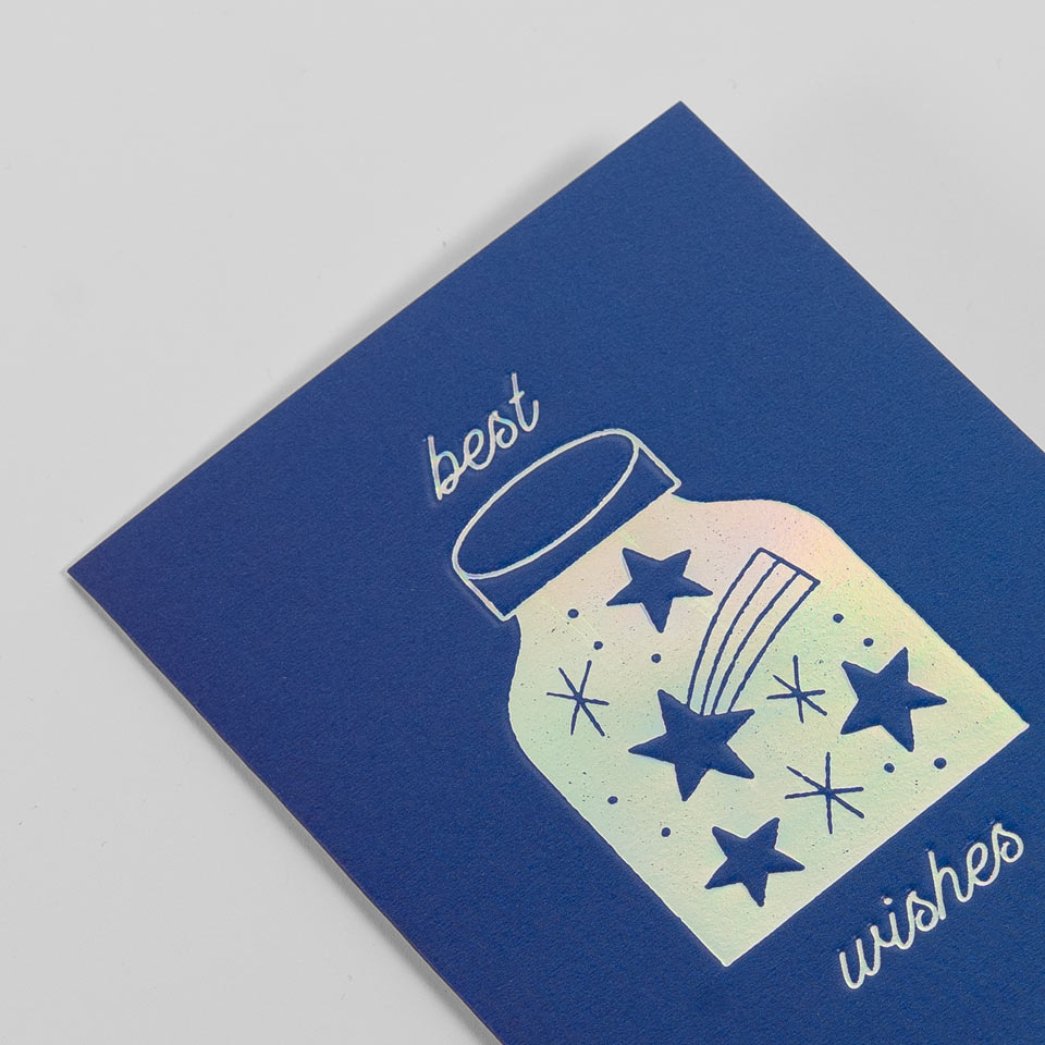 Minikarte Best Wishes Wunschglas – Bild 2