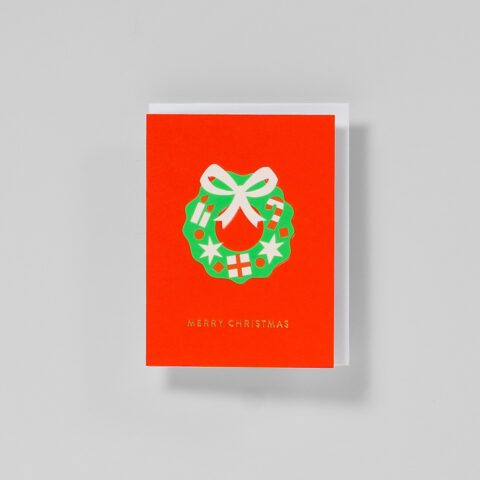 Minikarte Merry Christmas Adventskranz