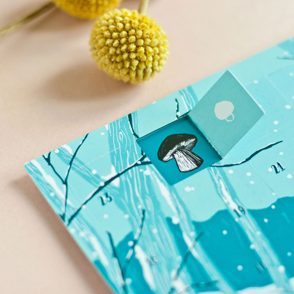 Postkarte Adventskalender Rehe – Bild 2