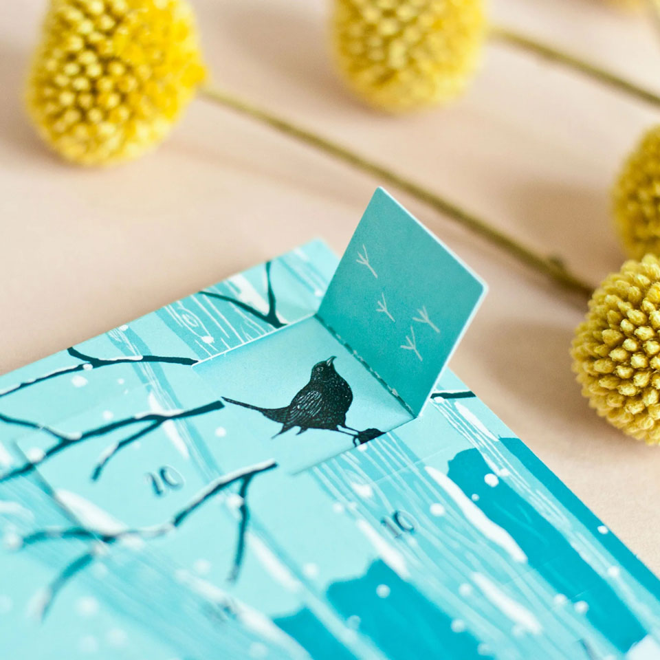 Postkarte Adventskalender Rehe – Bild 3