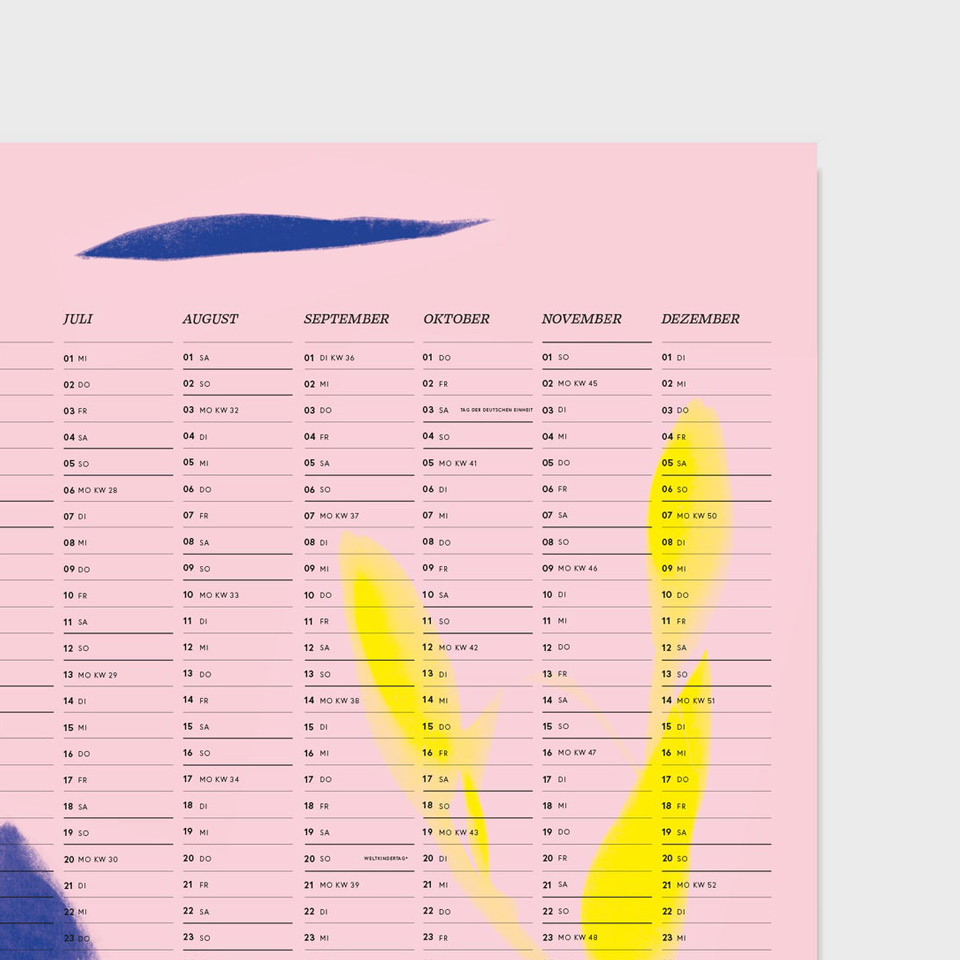 Wandkalender Happy 2026 A2 quer – Bild 3