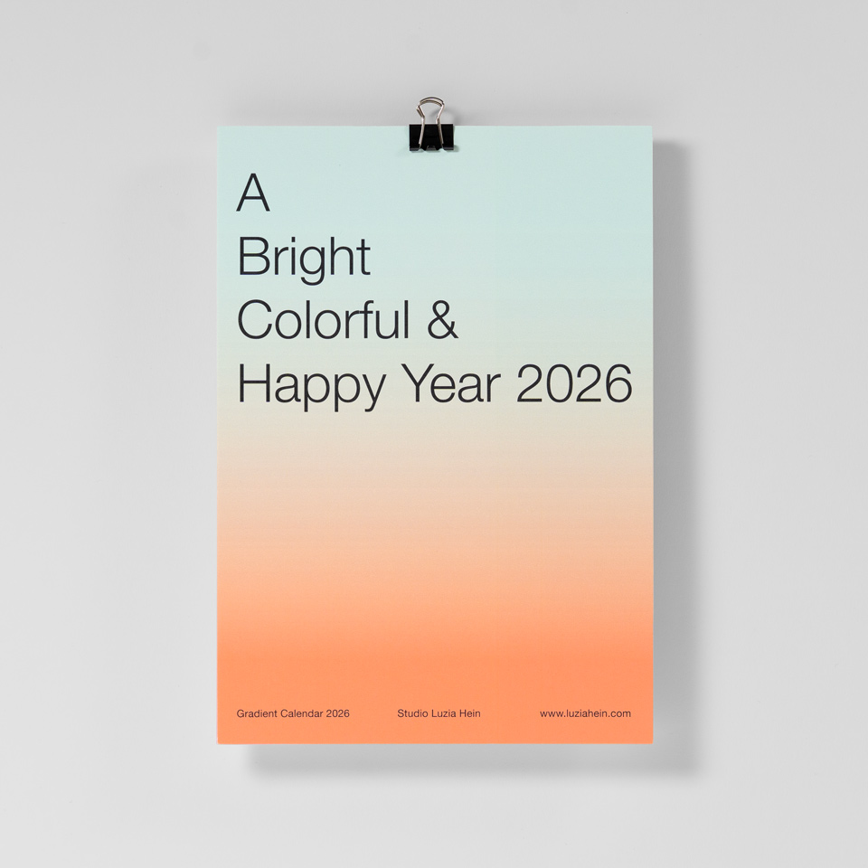 Gradient Calendar 2026